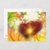 Chic modern hart ontwerp patroon accessoires, lief briefkaart (Voorkant / Achterkant)