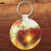 Chic modern hart ontwerp patroon accessoires, lief sleutelhanger (Voorkant)