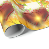 Chic modern hartontwerp Patroon accessoires, liefd Cadeaupapier (Rol Hoek)