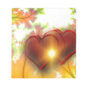 Chic modern hartontwerp Patroon accessoires, liefd Notitieblok