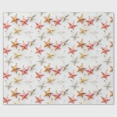 Chic Modern kerstStar-versieringen Cadeaupapier (Vlak)