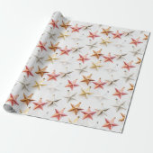 Chic Modern kerstStar-versieringen Cadeaupapier (Uitgerold)
