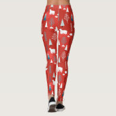 Chic modern kerstVakantie Beer winterpolair Leggings (Achterkant)
