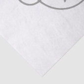 Chic Modern Klassiek Gepersonaliseerde Naam + Mono Tissuepapier (Detail)