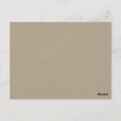 CHIC MODERN LEAFY WATERVERF FOLIAGE BEWAREN DE DAT BRIEFKAART (Achterkant)