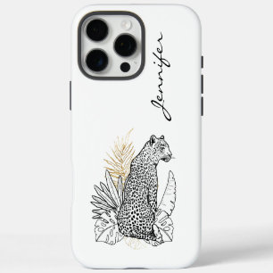 Chic Modern Leopard iPhone 16 Pro Max Hoesje
