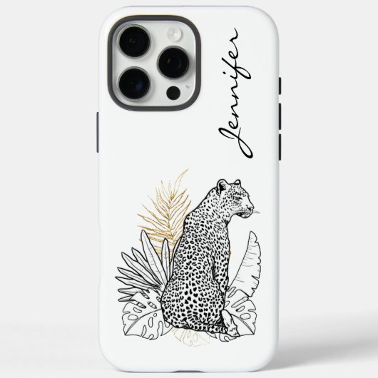 Chic Modern Leopard iPhone Case-Mate iPhone Case (Achterkant)