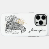 Chic Modern Leopard iPhone Case-Mate iPhone Case (Achterkant (horizontaal))
