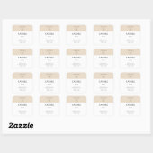 Chic Modern Logo Vanilla Candle Product Label (Vel)