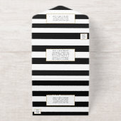 Chic Modern Luxe Huwelijk Echt Gouden Folie Gepres All In One Uitnodiging (Buiten)