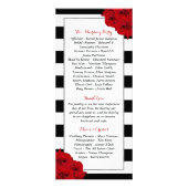 Chic Modern Luxe Red Roses Wedding Programma (Achterkant)