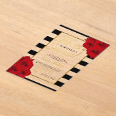 Chic Modern Luxe Shhh... Surprise Birthday Party Acryl Uitnodigingen (Laagn)