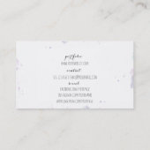 chic modern make - up artiest waterverf blue grung visitekaartje (Achterkant)