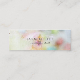 chic modern make - up artiest waterverf paars budg mini visitekaartje