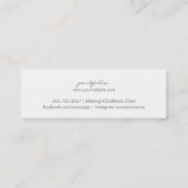 chic modern make - up artiest waterverf paars budg mini visitekaartje (Achterkant)