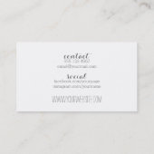 chic modern make - up artiest waterverf paarse lip visitekaartje (Achterkant)