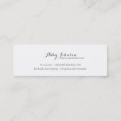 chic modern make - up kunstenaar waterverf roze el mini visitekaartje (Achterkant)