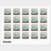 Chic Modern Mam Baby shower Stickers (Vel)