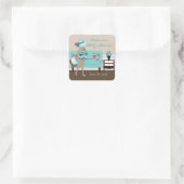 Chic Modern Mam Baby shower Stickers (Tas)