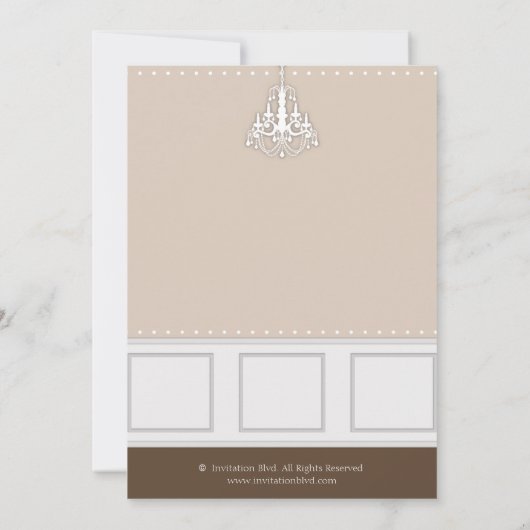 Chic modern mam hedendaags Baby shower uitnodigen Kaart (Achterkant)