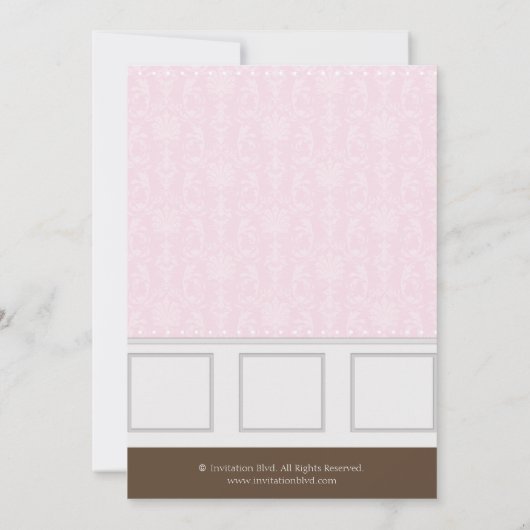 Chic Modern mam met Gifts Baby shower nodigt uit Kaart (Achterkant)