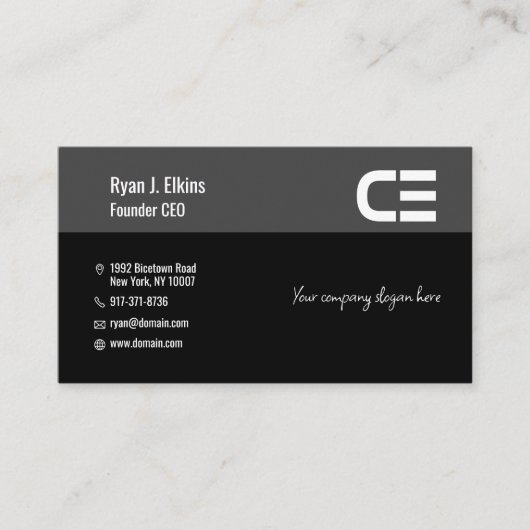 Chic Modern Manager, CEO & Founder Visitekaartje (Voorkant)