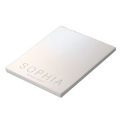 Chic Modern Minimal Professional Name Notitieblok (Linkerzijde)