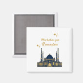 Chic Modern Minimal Ramadan Greeting Magneet (Voorkant / Achterkant)