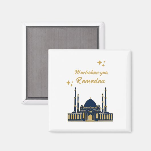 Chic Modern Minimal Ramadan Greeting Magneet (Voorkant / Achterkant)