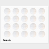 Chic Modern minimalist Beauty Salon Ronde Sticker (Vel)