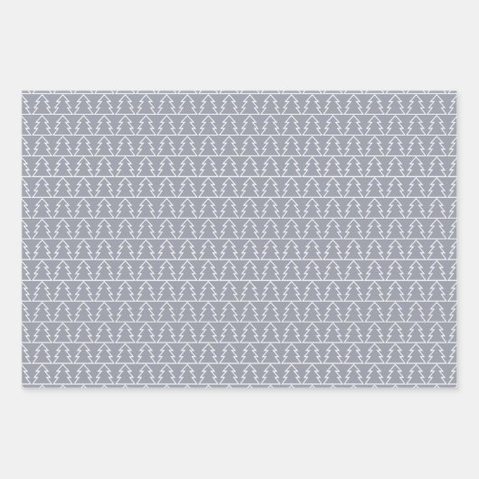 Chic Modern Minimalist Grey Pink Inpakpapier Vel (Voorkant 3)