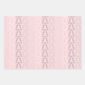 Chic Modern Minimalist Grey Pink Inpakpapier Vel (Voorkant 2)