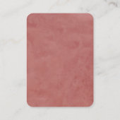 Chic Modern Minimalist Mauve Gold Huwelijkscadeaus Informatiekaartje (Achterkant)