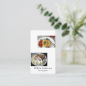 Chic Modern Minimalist Photography Typografie Visitekaartje (Staand voorkant)