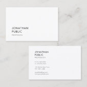Chic Modern Minimalistisch Kassy Professional Visitekaartje (Voorkant / Achterkant)