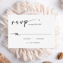 Chic Modern Minimalistisch Script Wedding