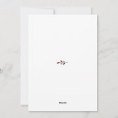 Chic | Modern & Minimalistische Kerstmis Foto op M Feestdagenkaart (Achterkant)