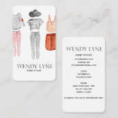 Chic modern mode visitekaartje (Voorkant / Achterkant)