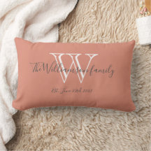 Chic Modern Monogram Familienaam Cute Keepomwille