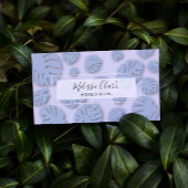 Chic Modern Monstera Leaf Tropical Pattern Visitekaartje