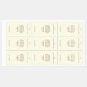 Chic Modern Neutral Cream Kleur Kaars Product Labels (Vel)
