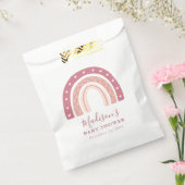 Chic Modern Pastel Roze Baby shower Bedankzakje (Gezegeld)