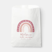 Chic Modern Pastel Roze Baby shower Bedankzakje (Voorkant)