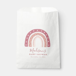 Chic Modern Pastel Roze Baby shower Bedankzakje