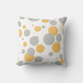 Chic Modern Personalized Polka Dot Sierkussen