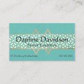 Chic Modern Photo Visitekaartjes (Achterkant)