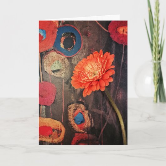 Chic Modern Poppies Verjaardagswensen Kaart (Voorkant)