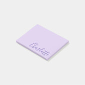 Chic Modern Purple Script Fully Customizable Post-it® Notes (Schuin)