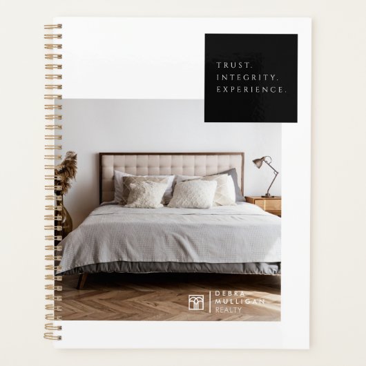 Chic Modern Realtor Spiral Agenda Planner (Voorkant)
