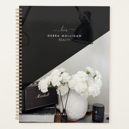 Chic Modern Realtor Spiral Agenda Planner (Voorkant)